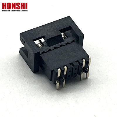 1.27mm Pitch H5.7mm SMT laiton plaqué or boîte mâle en-tête connecteur PCB