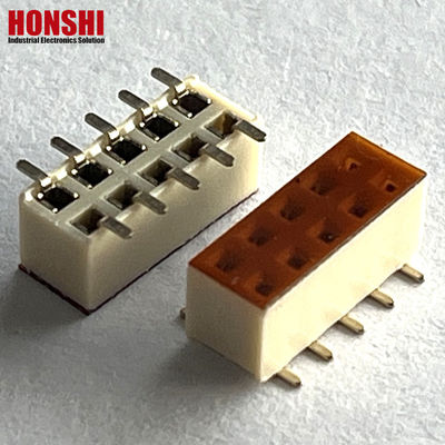 1.27mm Pitch H5.7mm SMT laiton plaqué or boîte mâle en-tête connecteur PCB