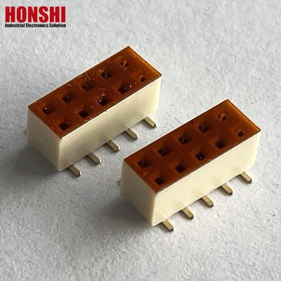 2.54mm Pin Header à double rangée 4 6 10 20 40P Male Header Connector PCB Pin Strip Blanc en option
