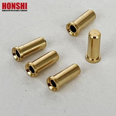 2.32mm connecteur circulaire Crimp contacts féminin épingle en laiton plaqué or épingle de connecteur