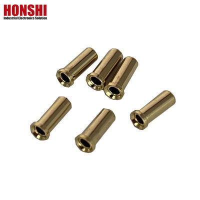 2.32mm connecteur circulaire Crimp contacts féminin épingle en laiton plaqué or épingle de connecteur