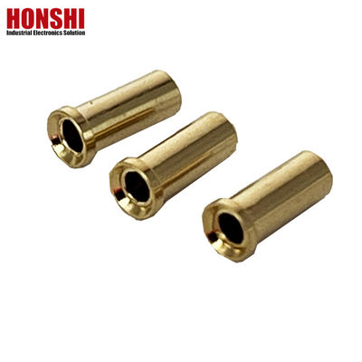 2.32mm connecteur circulaire Crimp contacts féminin épingle en laiton plaqué or épingle de connecteur