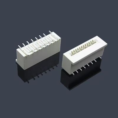 Ffc/Fpc 0,5 mm 1,0 mm Pitch 10 18 20 30 40 50 Pin Couverture à moitié contact inférieur supérieur Ffc Fpc connecteur