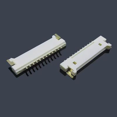 Connecteur de prise Zif pour câble FFC/FPC 1,25 mm, contact latéral avec verrouillage, 8 10 18 30 broches, type angle droit