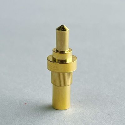 Livraison rapide d'échantillons Connecteur à ressort Pogo Pin en laiton C3604 1A 3A 10A Or Cuivre M8 M4 M3 M2 Vis Broche de test conductrice filetée