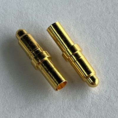 Livraison rapide d'échantillons Connecteur à ressort Pogo Pin en laiton C3604 1A 3A 10A Or Cuivre M8 M4 M3 M2 Vis Broche de test conductrice filetée