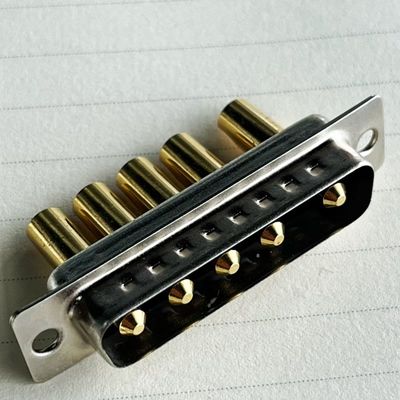 Connecteur D-Sub Combo Mâle Dip Mâle 5w5 Pcb, RF Coaxial, Alimentation 9w4, Courant Fort 7w2, D Sub Db 8w8 40a