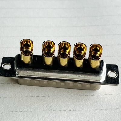 Connecteur D-Sub Combo Mâle Dip Mâle 5w5 Pcb, RF Coaxial, Alimentation 9w4, Courant Fort 7w2, D Sub Db 8w8 40a