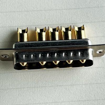 Connecteur D-Sub Combo Mâle Dip Mâle 5w5 Pcb, RF Coaxial, Alimentation 9w4, Courant Fort 7w2, D Sub Db 8w8 40a