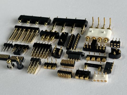 SMT SMD personnalisé 2 4 5 6 8 10MM broches à ressort chargé connecteur magnétique Pogo C6801 avec ressort SUS304