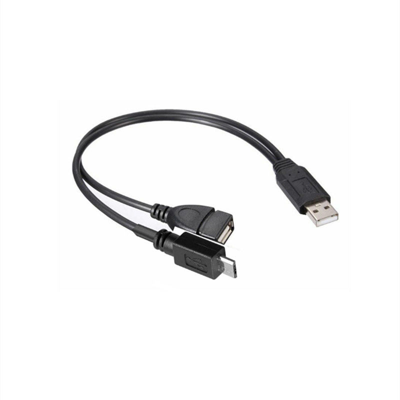 USB 2.0 Splitter Un mâle à une femelle Micro B câble USB C plaqué or Pour les téléphones mobiles