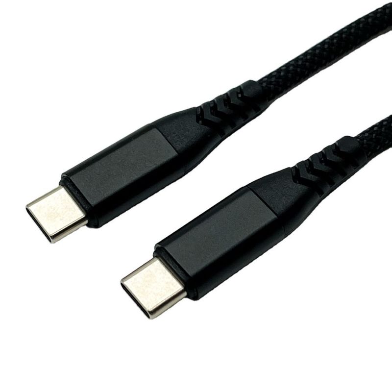 Cable USB noir UL2725 Type C USB 2.0 Un connecteur mâle plaqué or