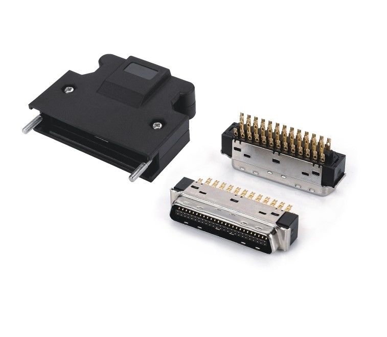 Connecteur SCSI 14 20 26 36 50 broches de soudure connecteur SCSI mâle avec vis