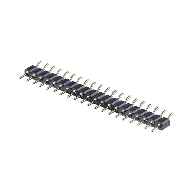 2.54mm Connecteur de tête de broche usinée à angle droit SMT SMD PCB à ligne unique