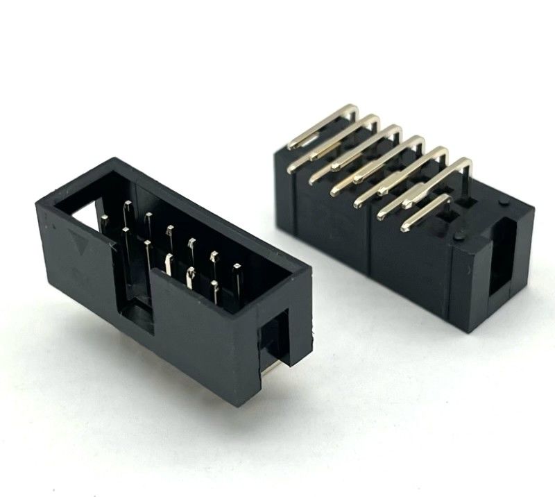 Boîte d'en-tête d'angle droit connecteur DIP PCB DC3 12 broches en-têtes 2,54 mm de hauteur
