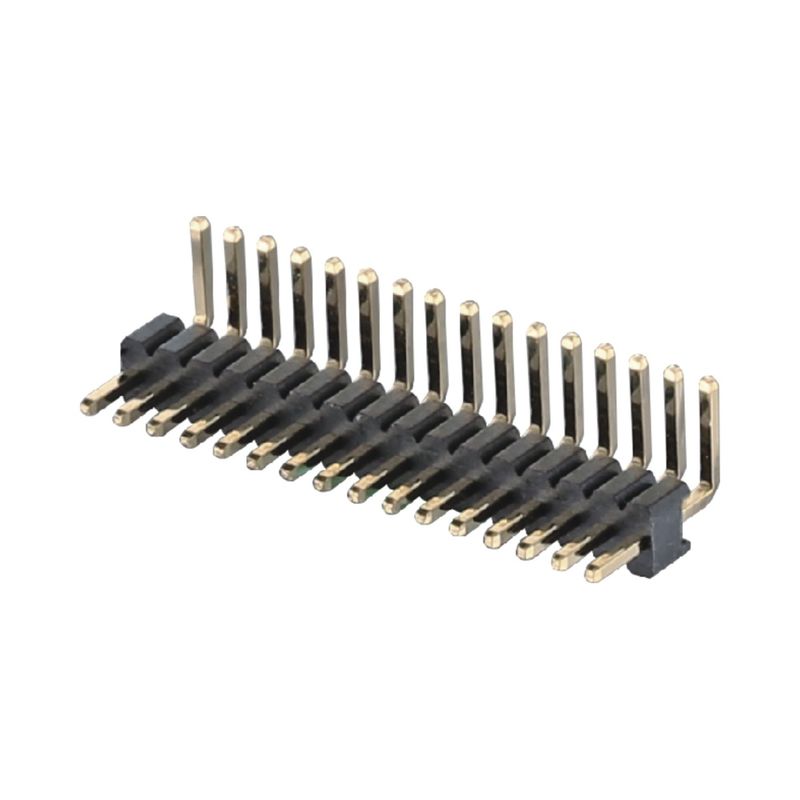 1.27mm Pitch Right Angle Board To Board Connector 2 - 50 épingles connecteur de tête de broche en laiton
