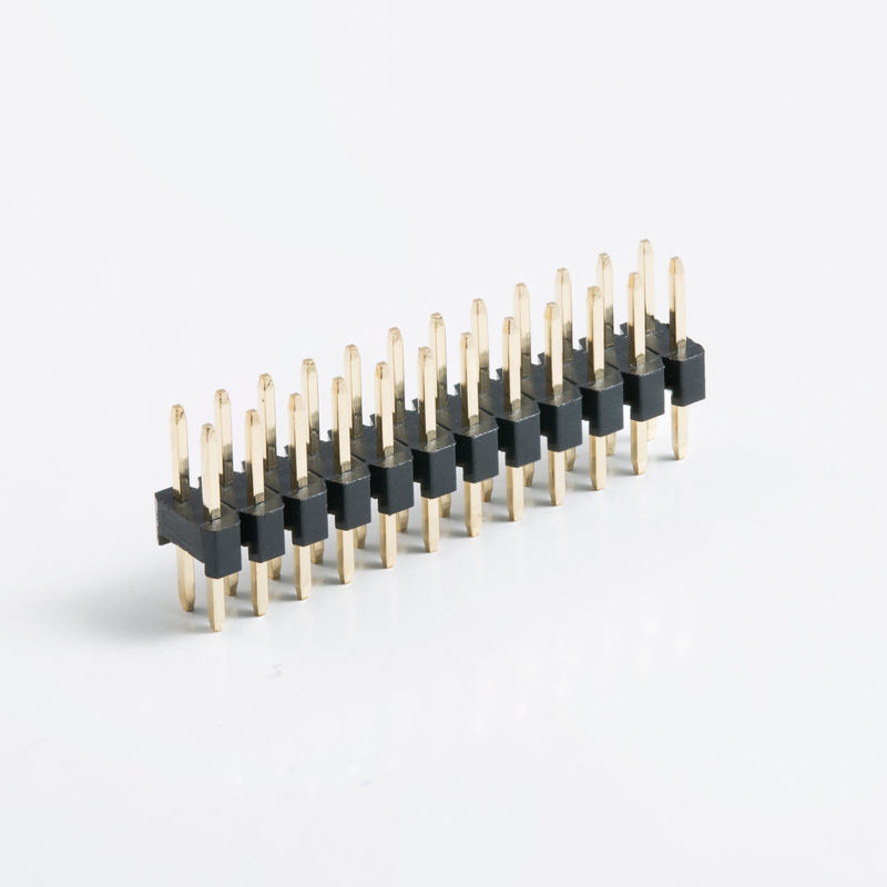Connecteur de carte à carte à double rangée 2.54mm Pitch 2 broches 20 broches 80 broches PCB droit
