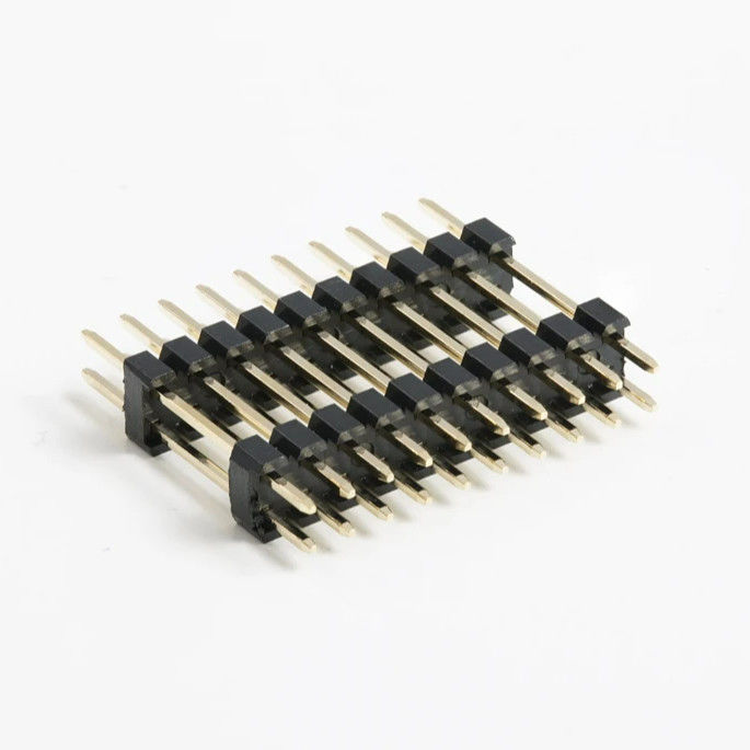 Connecteur de tête de broche personnalisé de 2,54 mm, double rangée, 20 broches, 80 broches