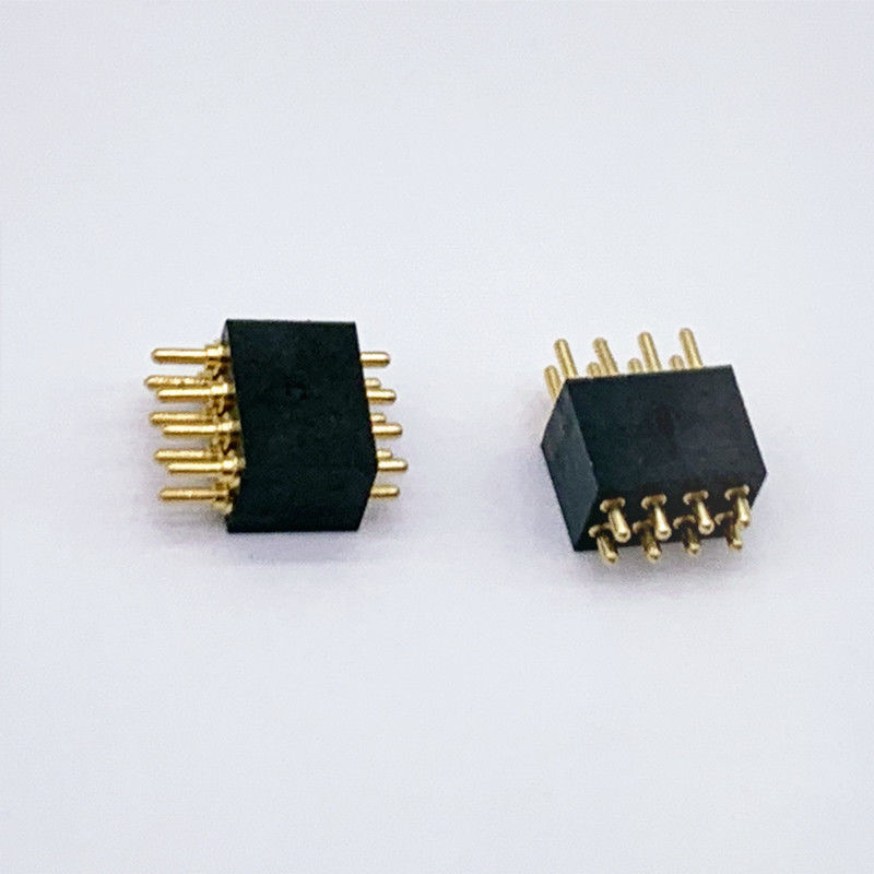 Connecteur POGO à ressort personnalisé de 1,27 mm de hauteur 8 pin pour connexions durables