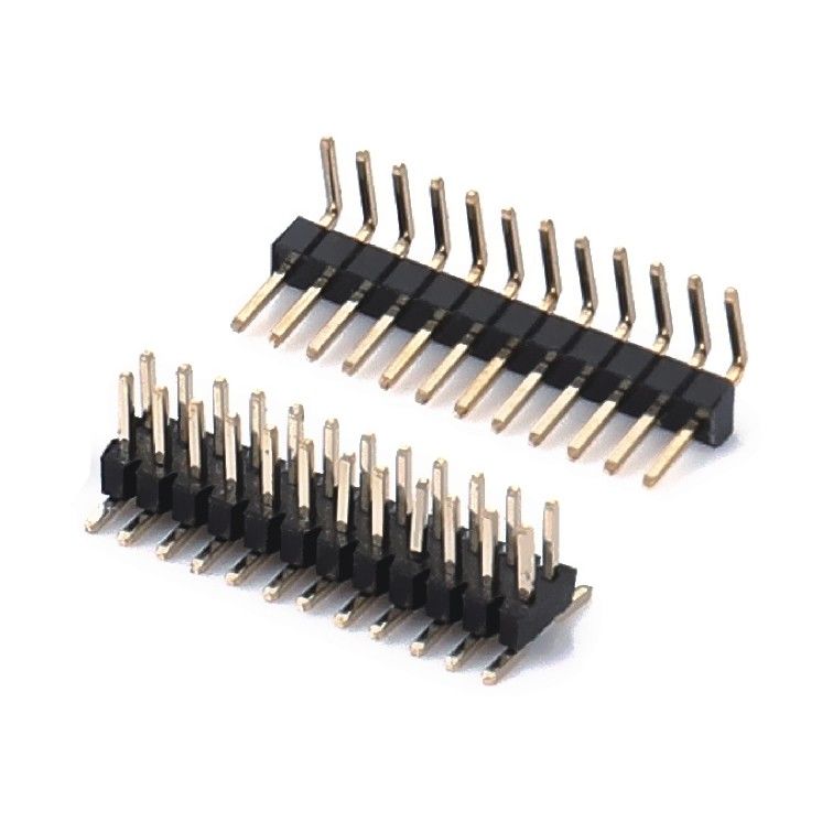 2.0mm Pitch H2.0mm Connecteur d'en-tête de broche à rangée unique 1 - 40 broches en angle droit