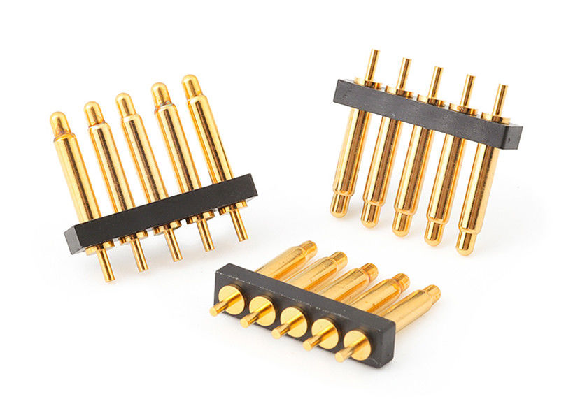 2.54mm 5 épingles Pogo Pin Connector Dip Type Pour le connecteur à épingle à ressort