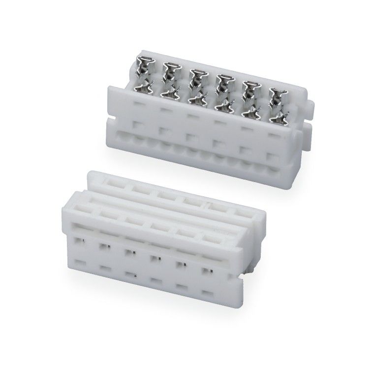 1.27mm connecteur IDC blanc 4 6 8 10 20 24 connecteur de câble plat