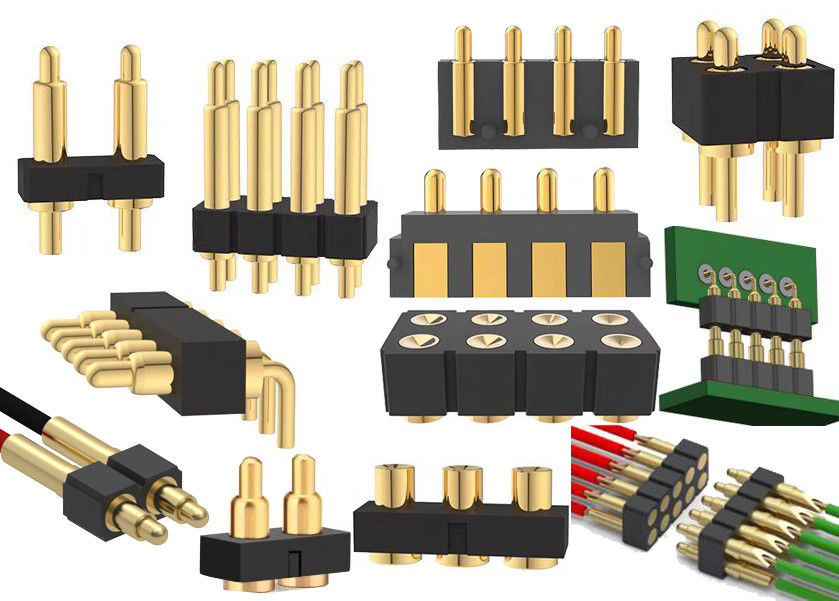1x3P DIP Pogo connecteur à broche à ressort chargé 2 broches - 40 broches 2,54 mm de hauteur