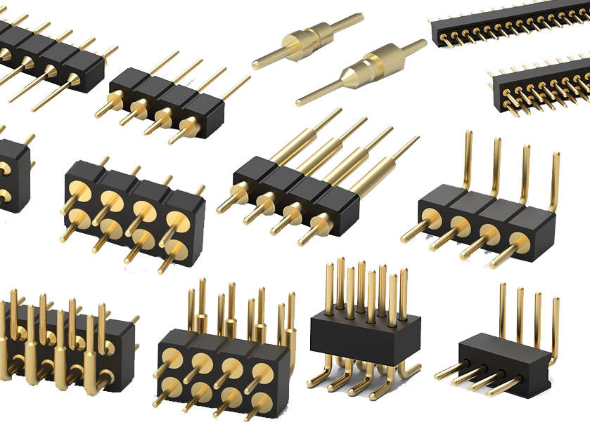 1.27 mm 2,0 mm 2,54 mm En-tête de broche ronde Connecteur PCB En-tête de broche usiné Type SMT