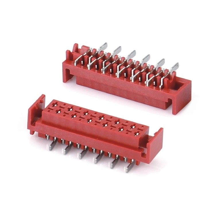 1.27mm Red IDC Socket Micro Match IDC 4/6/8/10/12/16/20/24 épingle SMT connecteur féminin