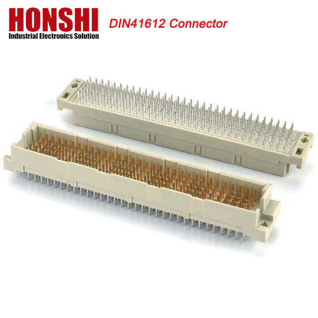 DIN 41612 Quatre rangées en ligne 128 broches DIN41612 connecteur PCB en laiton Application actuelle