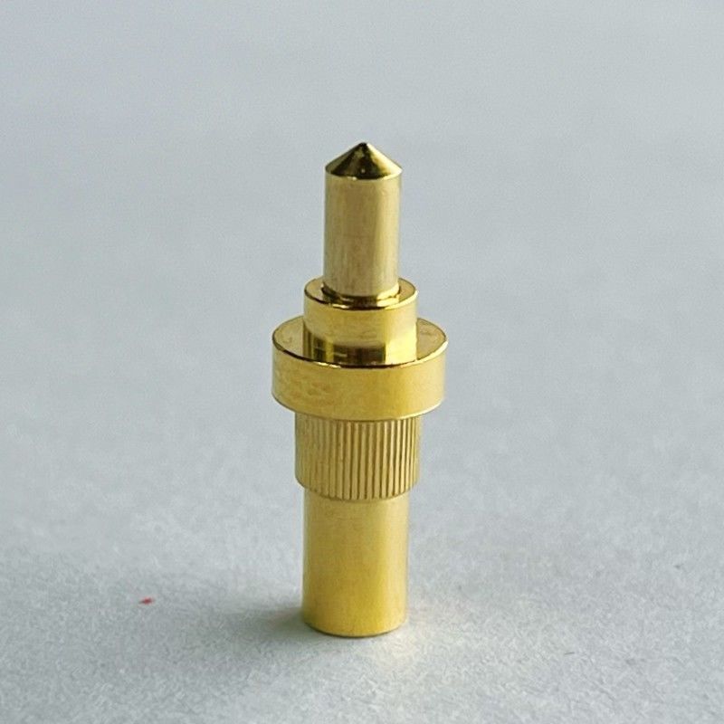 Livraison rapide d'échantillons Connecteur à ressort Pogo Pin en laiton C3604 1A 3A 10A Or Cuivre M8 M4 M3 M2 Vis Broche de test conductrice filetée