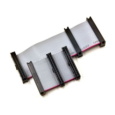 2.0mm 40 épingles IDC Assemblage de câble à ruban plat avec conducteur de fil de cuivre en conserve
