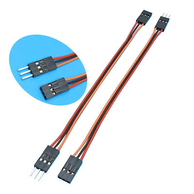24AWG 3 broches Dupont harnais électronique de fil féminin et masculin avec connecteur de 2,54 mm