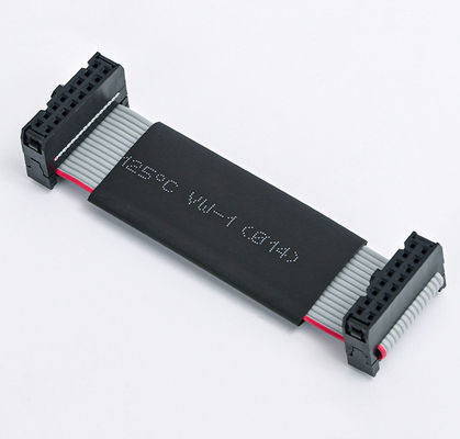 Assemblage de câble à ruban de 26 broches à 34 broches IDC avec 2.54 mm IDC à IDC prise tube noir