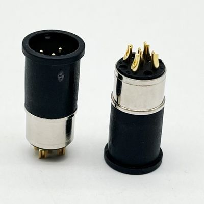 M12 5 épingles Femme et mâle Montage de panneau Multi-Pin connecteurs de câble circulaire imperméable