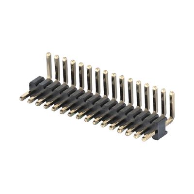 1.27mm Pitch Right Angle Board To Board Connector 2 - 50 épingles connecteur de tête de broche en laiton