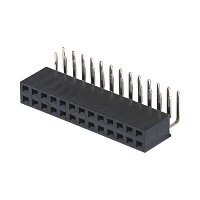2.0mm H4.3 4.6mm Connecteur de tête de broche féminin Angle droit 90 degrés 2x2 2x40pin