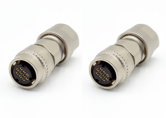 Connecteur de fil circulaire féminin à verrouillage à une touche IP67 2P 10P