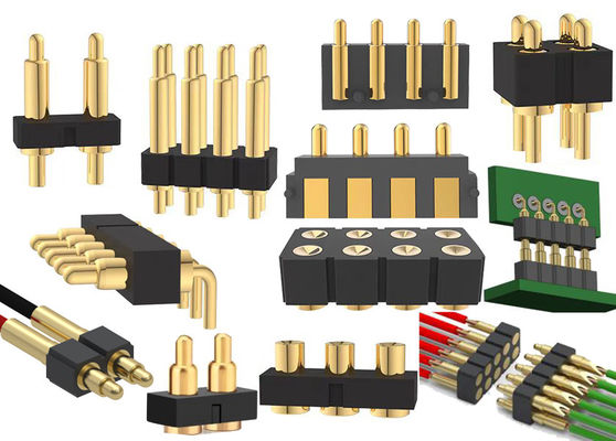 1x3P DIP Pogo connecteur à broche à ressort chargé 2 broches - 40 broches 2,54 mm de hauteur