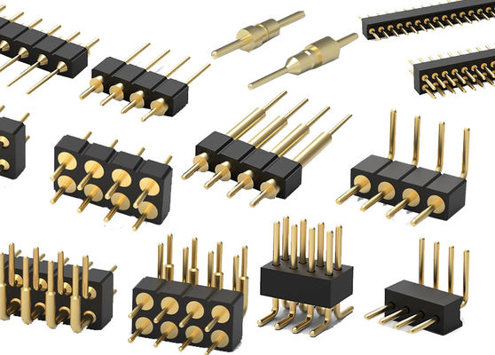 1.27 mm 2,0 mm 2,54 mm En-tête de broche ronde Connecteur PCB En-tête de broche usiné Type SMT