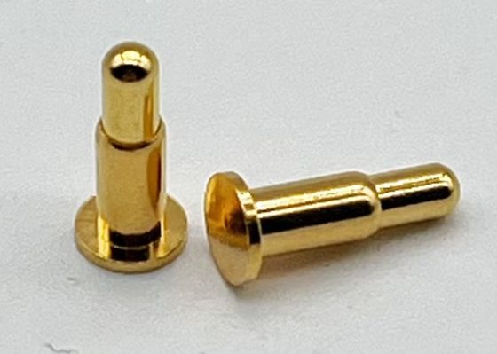 Connecteur de broche de Pogo en laiton 1A de précision de courant nominal usiné à travers des broches de Pogo trou
